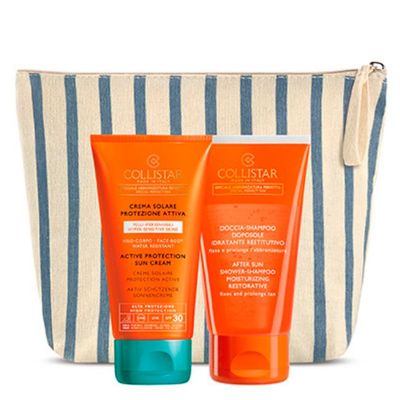 Collistar Active Sun Protection Kit: Sun Cream SPF30 + After Sun Shower Shampoo 300ml