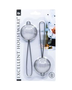 Homesmiths Stainless Steel Strainer Set Of 2