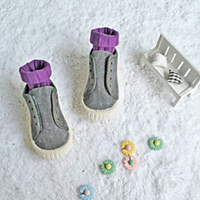 spring low cut foot children's canvas shoes boys velcro single shoes girls leisure kindergarten board shoes white shoes miniinthebox