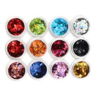 12 Colors Nail Art Glitter Dust Powder Sequins Manicure Decoration