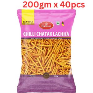 Haldirams Chilli Chatak Lacha - 200 Gm Pack Of 40 (UAE Delivery Only)