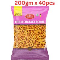 Haldirams Chilli Chatak Lacha - 200 Gm Pack Of 40 (UAE Delivery Only) - thumbnail