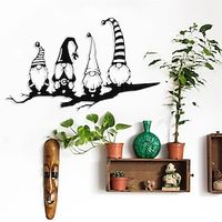 Christmas Metal Wall Art Metal Wall Decor Sign Plaque Bedroom Ornaments For Home Wedding Indoor Outdoor Christmas Gifts Lightinthebox - thumbnail