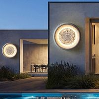 Outdoor LED Wall Light Modern LED Waterproof Moon Wall Lantern SconceTerrace Garage Garden Office Shop Exterior Wall Fixture 110-240V Lightinthebox - thumbnail