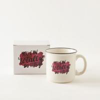 Text Print Mug with Handle - 540 ml