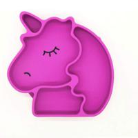 Eazy Kids Silicon Suction Plate - Unicorn Pink EZ_PI_UI