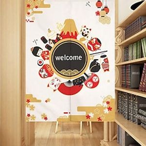 Japanese Noren Curtain Door Cover Doorway Curtain Panel Traditional Printed Door Tapestry Room Divider Curtains for Kitchen Sushi Bathroom Livingroom Bedroom miniinthebox