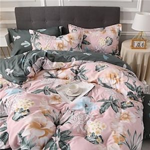 Botanical Duvet Cover Bedding Sets Comforter Cover with 1 Duvet Cover or Coverlet,1Sheet,2 Pillowcases for Double/Queen/King(1 Pillowcase for Twin/Single) miniinthebox