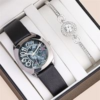 Women Quartz Watch Wrist Watch Casual Waterproof PU Leather Watch Lightinthebox - thumbnail