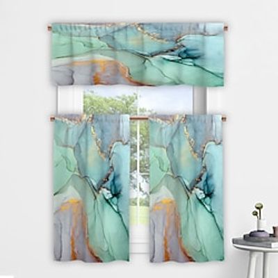 Kitchen Curtains Valance Tier Printed Marble Pattern Waterproof Oil Proof Stain Resistant Kitchen Bedroom Small Curtains Lightinthebox Kitchen Curtains Valance Tier Printed Marble Pattern Waterproof Oil Proof Stain Resistant Kitchen Bedroom Small Curtains Lightinthebox
