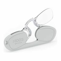 Nooz Retrochic Rectangular Reading Glasses Silver +(+3 Perscription)