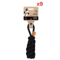 M-PETS Coto Black Loop Bar Small Eco Friendly Dog Toy (Pack of 9)