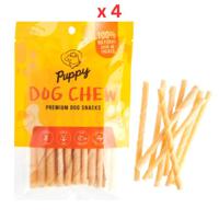 Puppy Twisted Stick 25pcs For Dog - 90g Pack Of 4