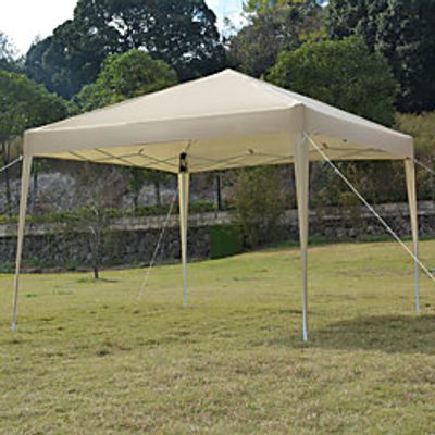 3 x 3m Practical Waterproof Right-Angle Folding Tent Khaki Lightinthebox