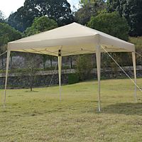 3 x 3m Practical Waterproof Right-Angle Folding Tent Khaki Lightinthebox - thumbnail