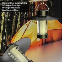 LED Camping Lantern Portable LED Outdoor Multifunctional Camping Tent Lamp with Magnetic Bottom and Hanging Hook Tripod for Downtime Camping Lightinthebox - thumbnail