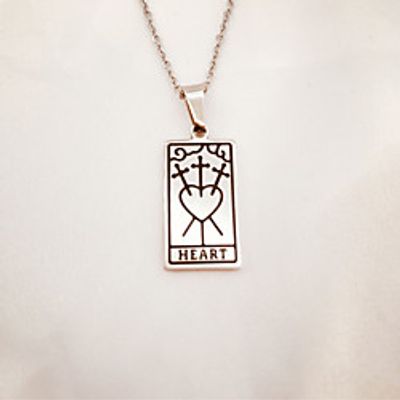 Pendant Necklace Men's Geometrical Titanium Steel Moon Star Punk Trendy Cute Cool 1# 2# 3# 4# 5# 6# 51-80 cm Necklace Jewelry 1pc for Gift Club Rectangle Lightinthebox