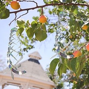 Bird Repellent Spiral Reflectors 15.8in Hanging Reflective Bird Deterrent Device For Drive Birds Woodpeckers Pigeons Geese Away From The House Garden Swimming Pool miniinthebox