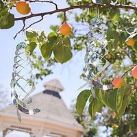 Bird Repellent Spiral Reflectors 15.8in Hanging Reflective Bird Deterrent Device For Drive Birds Woodpeckers Pigeons Geese Away From The House Garden Swimming Pool miniinthebox - thumbnail