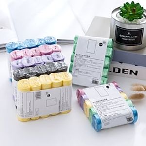 Reinforced Garbage Bags New Materials Colorful Kitchen And Bathroom Household Point Break Plastic Bags 5 Rolls 100 Pieces Lightinthebox