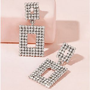 Women's Earrings Geometrical Stylish Simple Romantic Korean Sweet Earrings Jewelry Silver For Birthday Gift Date Vacation Promise 1 Pair Lightinthebox