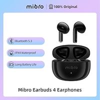 Mibro Earbuds 4 True Wireless Headphones TWS Earbuds In Ear Bluetooth 5.3 Ergonomic Design Automatic Ear Detection Deep Bass Lightinthebox - thumbnail
