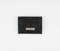 Womens Mirror Flap Indexer Wallet  Black - thumbnail