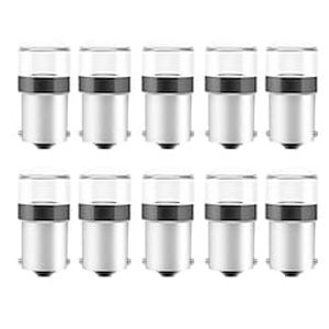 OTOLAMPARA 10PCS New BAU15S Turn Signal Light Amber 1157 BAY15D Signal Light 1156 P21W BA15S R5W R10W LED Car Tail Brake Lights Backup Reverse Lamp Auto Turn Signals Bulb P215W BAY15D Lightinthebox