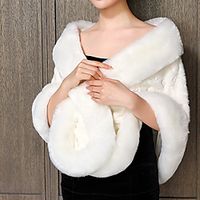 Sleeveless Capes Acrylic / Wool Blends Wedding / Party / Evening Shawl  Wrap With Solid miniinthebox - thumbnail