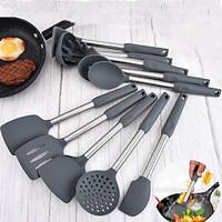 Silicone Kitchen Utensils Cooking Spatula Non Stick Pan Frying Spatula Hot Pot Leakage Spatula Household Soup Spoon Dense Spatula Leakage Spatula Lightinthebox