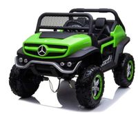 Megastar Licensed Twin Seater Mercedes 12 V Benz Dragoon Truck - Green (UAE Delivery Only)