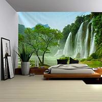 Landscape Waterfall Hanging Tapestry Wall Art Large Tapestry Mural Decor Photograph Backdrop Blanket Curtain Home Bedroom Living Room Decoration Lightinthebox