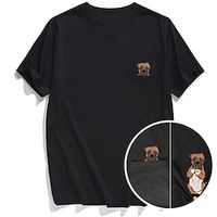 Animal Animal T-shirt Cartoon Manga Print Graphic T-shirt For Men's Women's Unisex Adults' Hot Stamping 100% Polyester Casual Daily miniinthebox