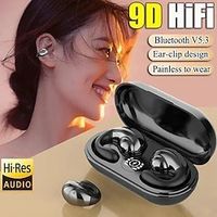 2023 NEW Painless Bone Conduction Earphone Bluetooth 5.3 Wireless Headphones Waterproof Sports Headsets with Microphone Ear Clip on Ear Earring Wireless Earbuds Lightinthebox