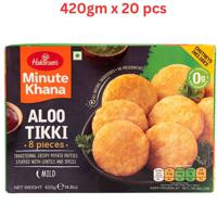 Haldirams Aloo Tikki 420G (8Pc) Pack Of 20 (UAE Delivery Only)