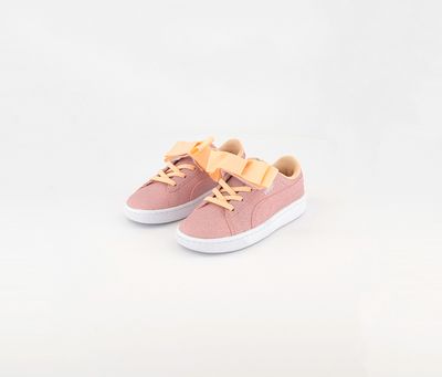 Toddler Girls Vikky v2 Ribbon Glitz Shoes  Peach Parfait/Silver-White