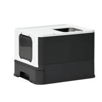 Pakeway Foldable Cat Litter Box With Cat Litter Scoop Black - 52.5X41X37.5cm