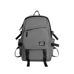 Men's Backpack School Bag Bookbag School Daily Geometric Nylon Large Capacity Lightweight Zipper Black White Red Lightinthebox