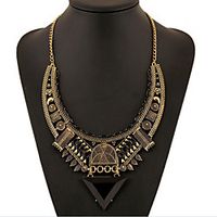 Pendant Necklace Women's Geometrical Cubic Zirconia Vertical  Gold bar Vintage Cool Gold 505 cm Necklace Jewelry 1pc for Street Gift Daily Festival Geometric Lightinthebox - thumbnail