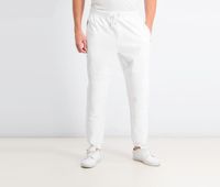 Mens Knit Moto Jogger Pants  White Pure - thumbnail
