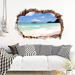 3D Landscape Wall Stickers Bedroom Living Room Removable Pre-pasted PVC Home Decoration Wall Decal 1pc miniinthebox