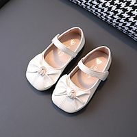 Girls' Flats Mary Jane Princess Shoes PU Fashion Sandals Little Kids(4-7ys) Big Kids(7years ) Daily Pink White Black Spring Summer  Square Toe  Rubber Lightinthebox - thumbnail