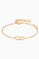 Valentino Garavani VLOGO Signature Bracelet in Gold Plating Valentino Garavani VLOGO Signature Bracelet in Gold Plating