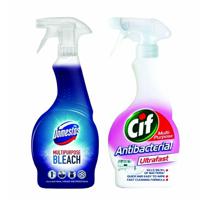 Domestos Multipurpose Bleach With Cif Antibacterial Spray