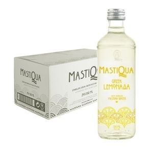 Mastiqua Greek Lemonada Sparkling Water - 330 ML 12 Pcs