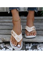 Summer Metal Buckle Beach Sandals