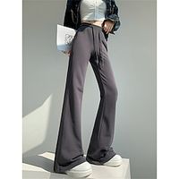 Women's Flare Leggings Full Length Active Streetwear Outdoor Sport little black man Black regular style S M Fall Winter Lightinthebox - thumbnail
