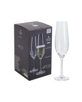 Koopman Champagne Glass Crystalline Set of 4