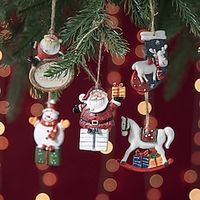 Christmas Tree Shaped Resin Deer Pendant Decoration For Scene Layout And Prop Hanging Ornament, Christmas Decor Lightinthebox - thumbnail