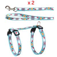 Flamingo Arwen Mouse Print Cat Harness & Leash (Pack of 2)